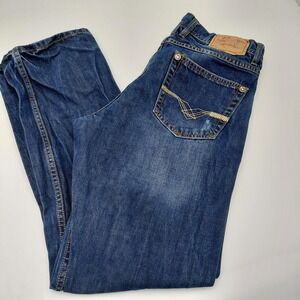 John B Stetson Co 1520 Mens Blue Denim Standard Straight Leg Jeans 31x31 Western